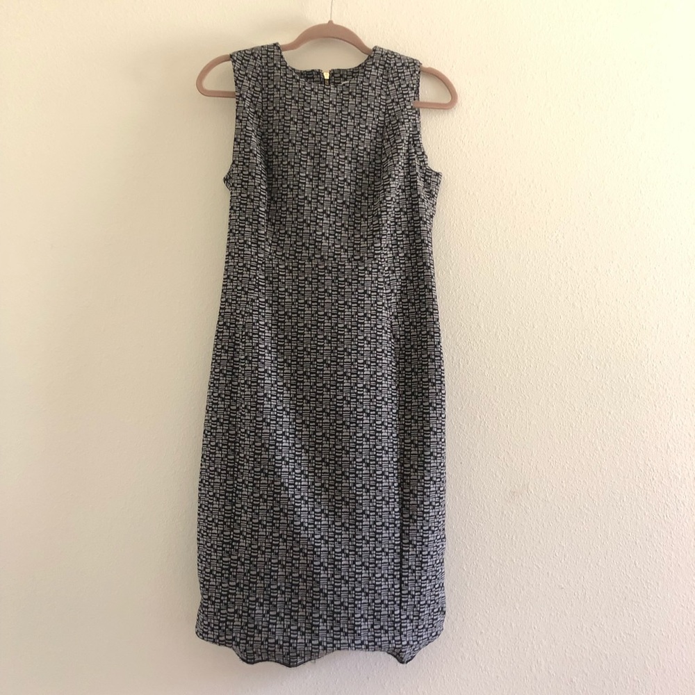 Calvin Klein black and grey print dress